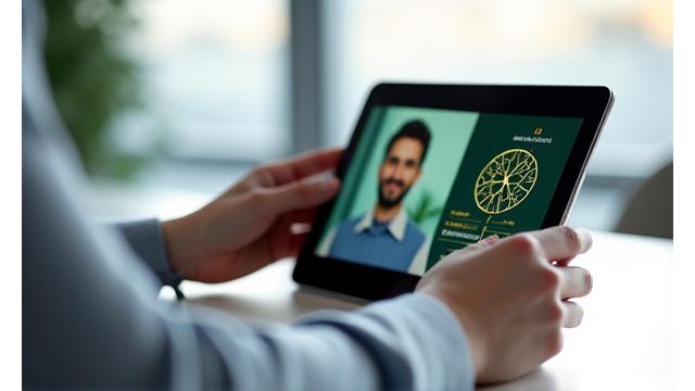 Persona viendo un webinar sobre nutrición personalizada con ADN en una tableta